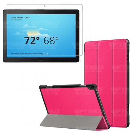 Kit Vidrio Cristal Templado Y Estuche Case Protector para Tablet Lenovo Tab P10 TB-X705F ZA440073SE