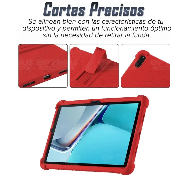 Estuche Case protector de goma Tablet Huawei MatePad 11 2021 DBY-W09 - DBY-L09 Anti golpes con soporte OPTIMUS TECHNOLOGY™ - 16