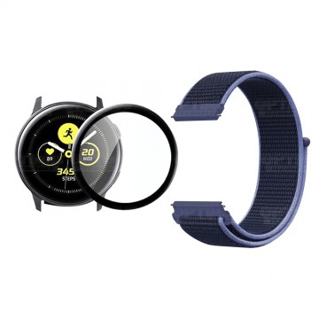 KIT Correa tipo velcro y Vidrio templado cerámico para Reloj Smartwatch Samsung Galaxy Active 40mm OPTIMUS TECHNOLOGY™ - 37
