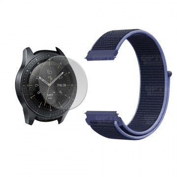 KIT Correa tipo velcro tela suave y Vidrio templado Reloj Smartwatch Samsung Galaxy Watch 42mm OPTIMUS TECHNOLOGY™ - 37