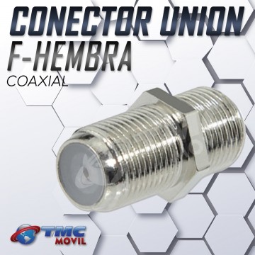 TMC MÓVIL Conector Unión F Hembra (F Female) Coaxial | TMC MOVIL | 832478 |