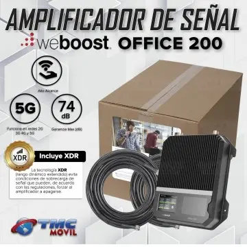 KIT Amplificador De Señal Celular weBoost Office 200 (530047) Repetidor Redes 5G 4GLTE con antenas | WEBOOST COLOMBIA | 669650 |