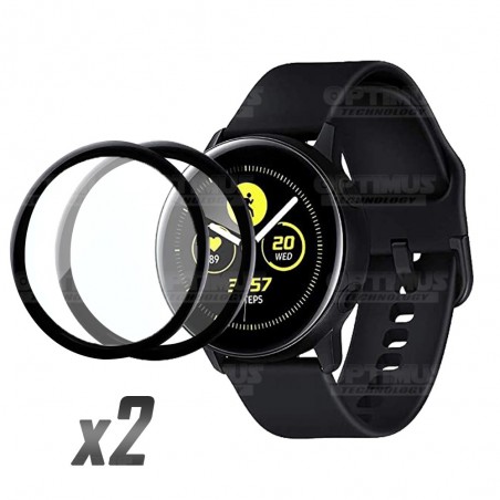 Kit 2 Unidades Vidrio Templado Protector Cerámico Para Reloj Smartwatch Samsung Galaxy Active 44mm