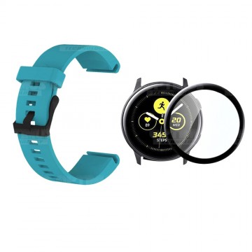 Kit Manilla Correa Y Vidrio Templado Cerámico Protector Para Reloj Samsung Galaxy Active 44mm OPTIMUS TECHNOLOGY™ - 4