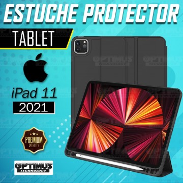 Estuche Case Protector Con Tapa Tablet IPad 11 2021 con portalápiz | OPTIMUS TECHNOLOGY™ | EST-IPD-11-2021 |