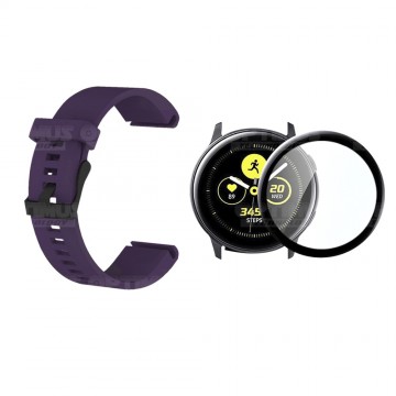 Kit Manilla Correa Y Vidrio Templado Cerámico Protector Para Reloj Samsung Galaxy Active 44mm OPTIMUS TECHNOLOGY™ - 16