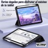Kit Vidrio templado + Estuche Protector portalápiz + Teclado y Mouse Bluetooth para Tablet IPad Mini 6 2021 OPTIMUS TECHNOLOGY™ 
