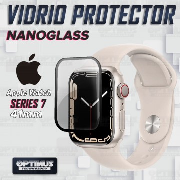 Vidrio Templado Protector Cerámico Para Reloj Smartwatch Apple Watch iWatch Series 7 41mm OPTIMUS TECHNOLOGY™ - 2