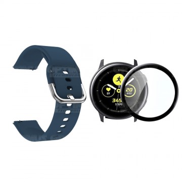 Kit Pulso Correa Y Vidrio Templado Nanoglass Protector Para Reloj Samsung Galaxy Active 2 44mm OPTIMUS TECHNOLOGY™ - 4