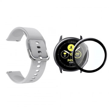 Kit Pulso Correa Y Vidrio Templado Nanoglass Protector Para Reloj Samsung Galaxy Active 2 44mm OPTIMUS TECHNOLOGY™ - 7