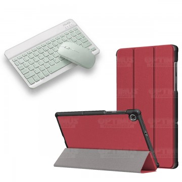 Kit Case Forro Protector + Teclado y Mouse Ratón Bluetooth para Tablet Lenovo M10 Plus Tb-x606f OPTIMUS TECHNOLOGY™ - 11