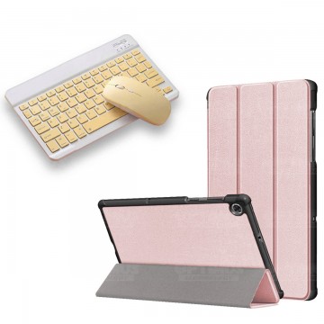 Kit Case Forro Protector + Teclado y Mouse Ratón Bluetooth para Tablet Lenovo M10 Plus Tb-x606f OPTIMUS TECHNOLOGY™ - 18