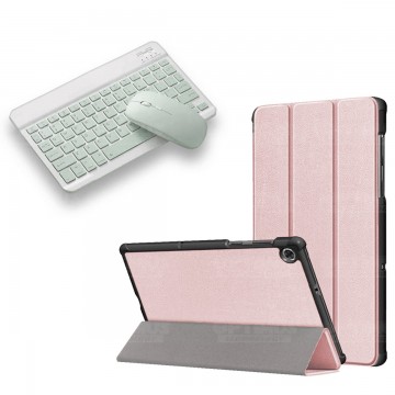 Kit Case Forro Protector + Teclado y Mouse Ratón Bluetooth para Tablet Lenovo M10 Plus Tb-x606f OPTIMUS TECHNOLOGY™ - 19