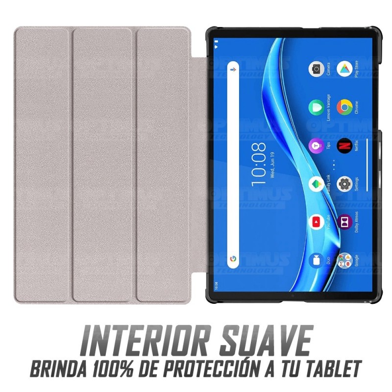 Kit Case Forro Protector + Teclado y Mouse Ratón Bluetooth para Tablet Lenovo M10 Plus Tb-x606f OPTIMUS TECHNOLOGY™ - 25