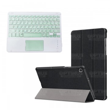 Kit Case Folio Protector + Teclado Mouse Touchpad Bluetooth para Tablet Lenovo M10 Plus Tb-x606f OPTIMUS TECHNOLOGY™ - 3
