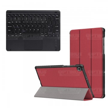 Kit Case Folio Protector + Teclado Mouse Touchpad Bluetooth para Tablet Lenovo M10 Plus Tb-x606f OPTIMUS TECHNOLOGY™ - 8