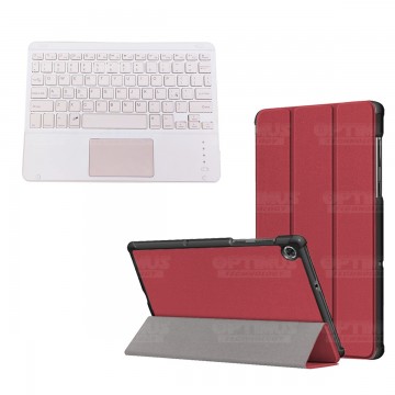 Kit Case Folio Protector + Teclado Mouse Touchpad Bluetooth para Tablet Lenovo M10 Plus Tb-x606f OPTIMUS TECHNOLOGY™ - 7