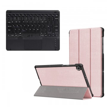 Kit Case Folio Protector + Teclado Mouse Touchpad Bluetooth para Tablet Lenovo M10 Plus Tb-x606f OPTIMUS TECHNOLOGY™ - 14