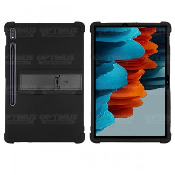 Estuche Case protector de goma Tablet Samsung Galaxy Tab S7 FE 12,4" Pulgadas Anti golpes con soporte OPTIMUS TECHNOLOGY™ - 5