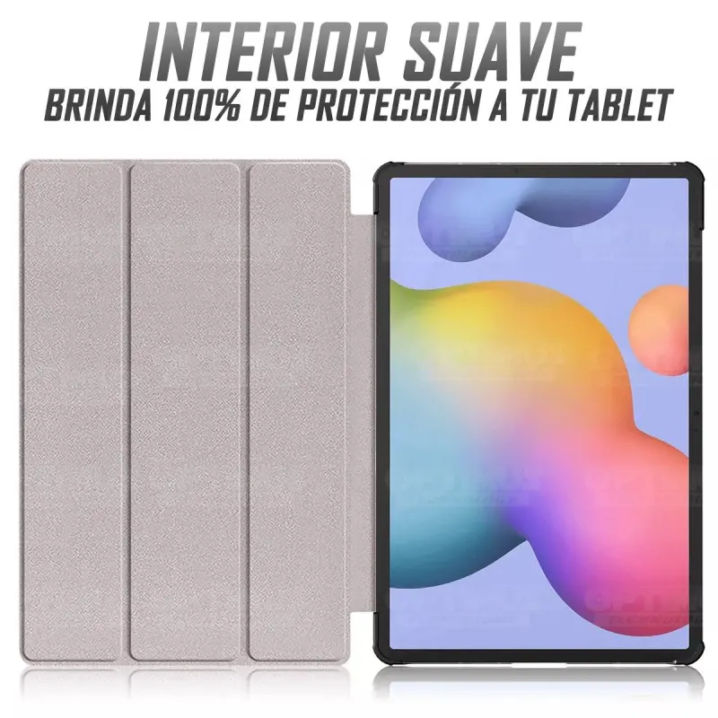 Kit Case Folio Protector + Teclado Mouse Touchpad Bluetooth para Tablet Samsung Galaxy Tab S7 FE 12,4" Pulgadas OPTIMUS TECHNOLO
