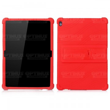 Kit Vidrio templado y Estuche Protector de goma antigolpes con soporte Tablet Lenovo Tab M10 Tb-x505f OPTIMUS TECHNOLOGY™ - 14