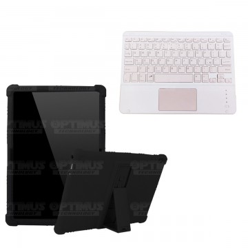 Kit Case Estuche Protector Antigolpes + Teclado Mouse Touchpad Bluetooth para Tablet Lenovo Tab M10 Tb-x505f OPTIMUS TECHNOLOGY™