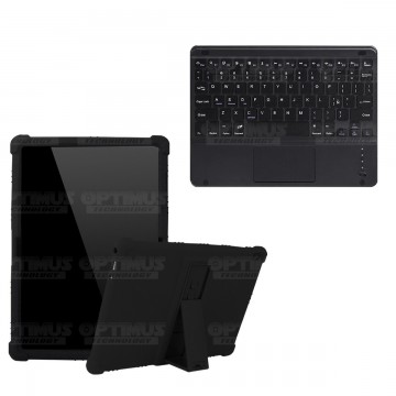 Kit Case Estuche Protector Antigolpes + Teclado Mouse Touchpad Bluetooth para Tablet Lenovo Tab M10 Tb-x505f OPTIMUS TECHNOLOGY™