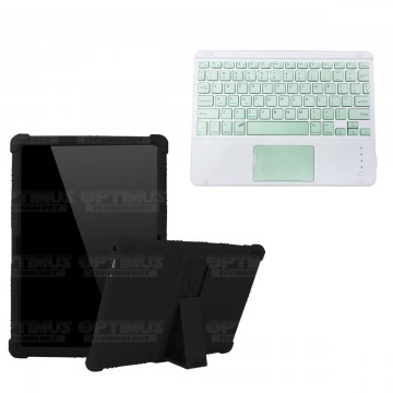 Kit Case Estuche Protector Antigolpes + Teclado Mouse Touchpad Bluetooth para Tablet Lenovo Tab M10 Tb-x505f OPTIMUS TECHNOLOGY™