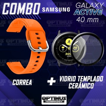 Kit Pulso Correa Y Vidrio Templado Nanoglass Protector Para Reloj Samsung Galaxy Active 40mm OPTIMUS TECHNOLOGY™ - 7