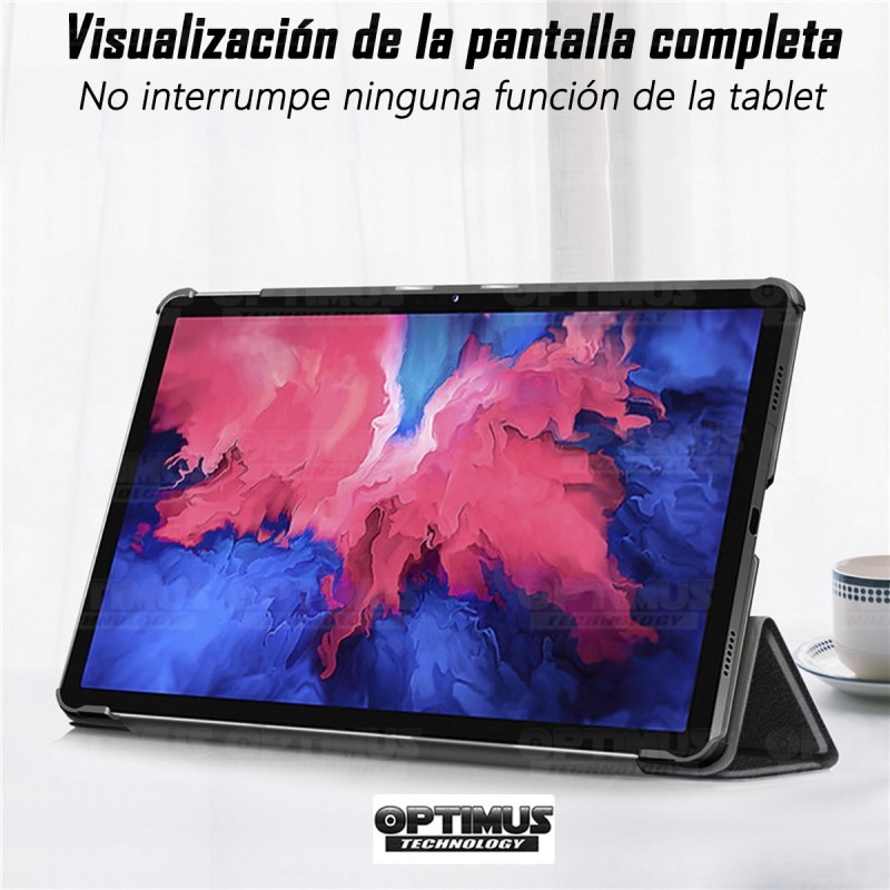 Kit Vidrio Cristal Templado Y Estuche Case Protector para Tablet Lenovo P11 2020 Tb-J606F OPTIMUS TECHNOLOGY™ - 13