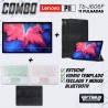 Kit Vidrio templado + Case Protector + Teclado con Mouse Touchpad Bluetooth Tablet Lenovo P11 2020 Tb-J606F OPTIMUS TECHNOLOGY™ 