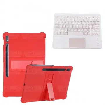 Kit Case Estuche Protector Antigolpes + Teclado Mouse Touchpad Bluetooth para Tablet Samsung Galaxy Tab S7 FE 12,4" Pulgadas OPT