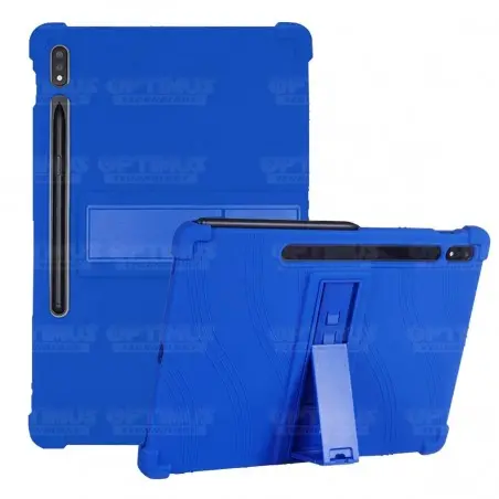 Estuche Case protector de goma Tablet Samsung Galaxy Tab S7 Plus SM-T970NZWLCOO 12.4 Pulgadas Anti golpes con soporte