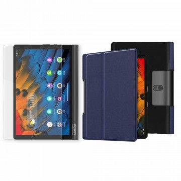 Kit Vidrio Templado y Estuche Case Acrílico y Sintético Lenovo Yoga Smart Tab Yt-x 705f OPTIMUS TECHNOLOGY™ - 2