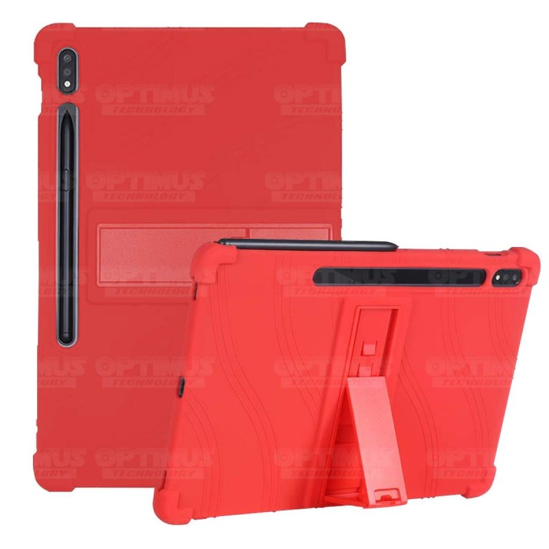 Estuche Case protector de goma Tablet Samsung Galaxy Tab S7 Wifi SM-T870NZK 11 Pulgadas Anti golpes con soporte OPTIMUS TECHNOLO