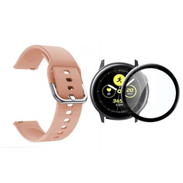 Kit Pulso Correa Y Vidrio Templado Nanoglass Protector Para Reloj Samsung Galaxy Active 2 44mm OPTIMUS TECHNOLOGY™ - 38