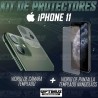 Kit para celular smartphone iPhone 11 Vidrio Templado de cámara + Cristal ceramico protector de pantalla OPTIMUS TECHNOLOGY™ - 2