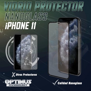 Kit para celular smartphone iPhone 11 Vidrio Templado de cámara + Cristal ceramico protector de pantalla OPTIMUS TECHNOLOGY™ - 6