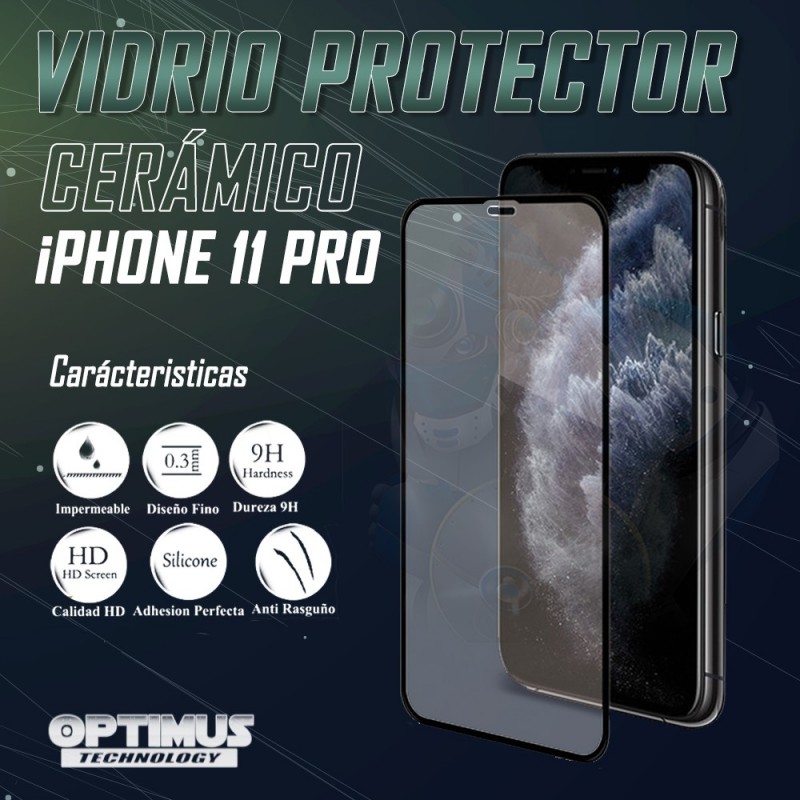 Kit para celular iPhone 11 Pro Vidrio Templado de cámara + Cristal Nanoglass protector de pantalla OPTIMUS TECHNOLOGY™ - 3