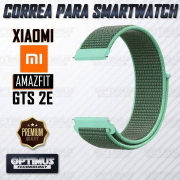 Banda tipo Velcro Tela suave para Reloj Smartwatch Xiaomi Amazfit GTS 2E | OPTIMUS TECHNOLOGY™ | CRR-VLC-AMZ-GTS2E |