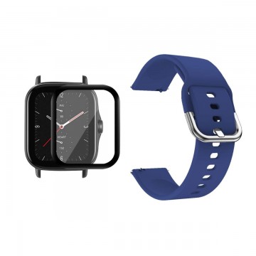 Kit Pulso Correa Y Vidrio Templado Nanoglass Protector Para Reloj Xiaomi Amazfit GTS 2E OPTIMUS TECHNOLOGY™ - 5