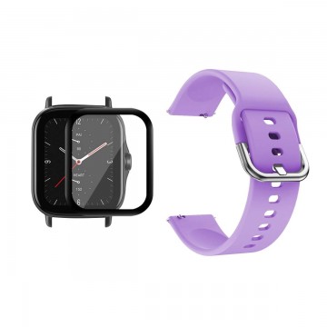 Kit Pulso Correa Y Vidrio Templado Nanoglass Protector Para Reloj Xiaomi Amazfit GTS 2E OPTIMUS TECHNOLOGY™ - 13