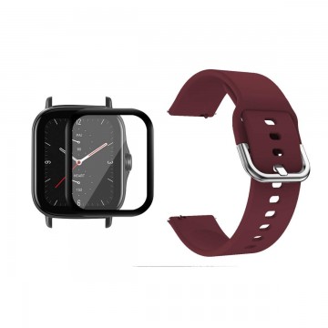 Kit Pulso Correa Y Vidrio Templado Nanoglass Protector Para Reloj Xiaomi Amazfit GTS 2E OPTIMUS TECHNOLOGY™ - 29