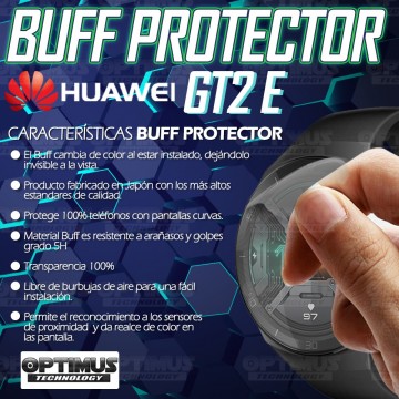Kit 2 Unidades Buff Screen pelicula Protector para reloj Smartwatch Huawei GT 2E | OPTIMUS TECHNOLOGY™ | 2BFF-HW-GT2E |