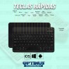 Kit Vidrio templado + Case Protector + Teclado y Mouse Bluetooth Tablet Samsung Galaxy Tab A7 Lite 8.7 2021 T220 - T225 OPTIMUS 