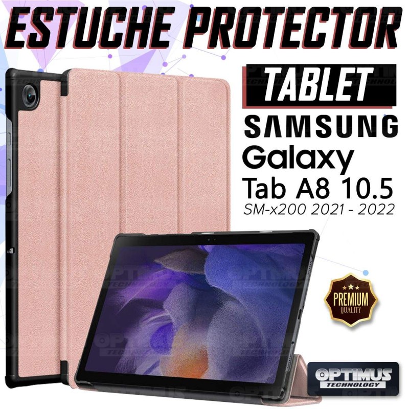 Kit Case Folio Protector + Teclado Mouse Touchpad Bluetooth para Tablet Samsung Galaxy Tab A8 10.5 2021 SM-x200, SM-x205 OPTIMUS