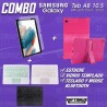 Kit Vidrio templado + Estuche Protector + Teclado Touchpad Bluetooth Tablet Samsung Galaxy Tab A8 10.5 2021 SM-x200, SM-x205 OPT