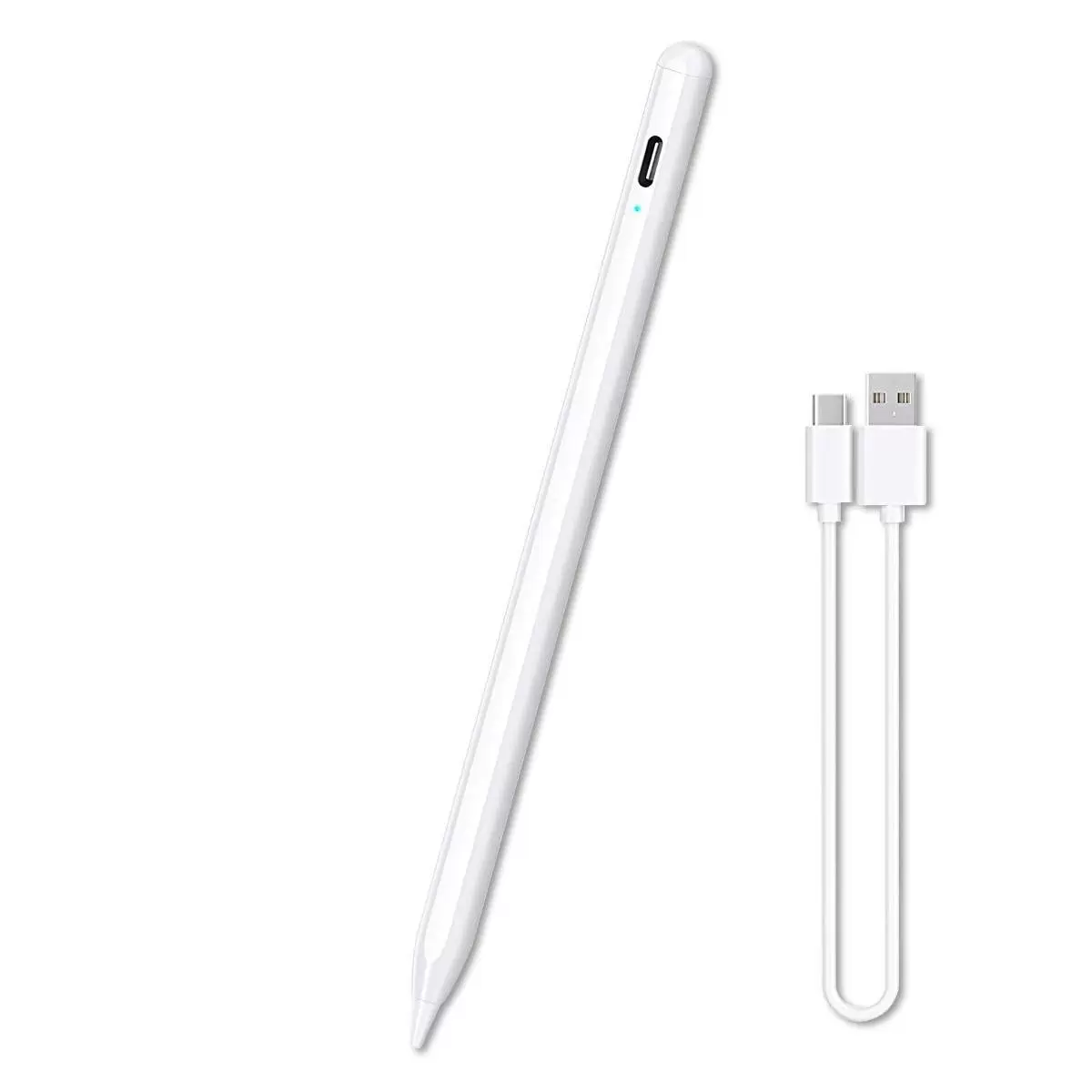 Lápiz óptico activo recargable compatible con Apple iPad, lápices  capacitivos para pantallas táctiles, estilista de punta fina compatible con  iPhone