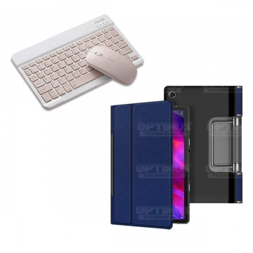 Kit Case Forro Protector + Teclado y Mouse Ratón Bluetooth para Tablet Lenovo Yoga Tab 11 2021 YT-J706F OPTIMUS TECHNOLOGY™ - 5