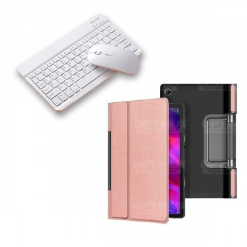 Kit Case Forro Protector + Teclado y Mouse Ratón Bluetooth para Tablet Lenovo Yoga Tab 11 2021 YT-J706F OPTIMUS TECHNOLOGY™ - 15